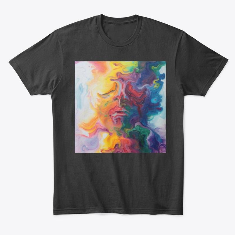 Abstract rainbow mix of emotions