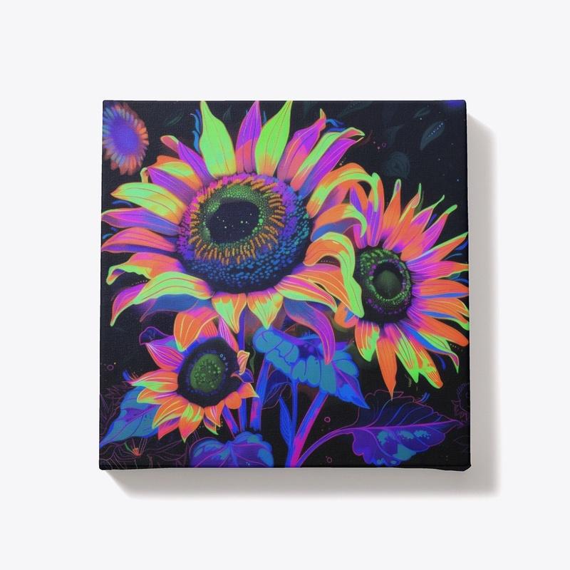 Psychedelic Sunflower Design