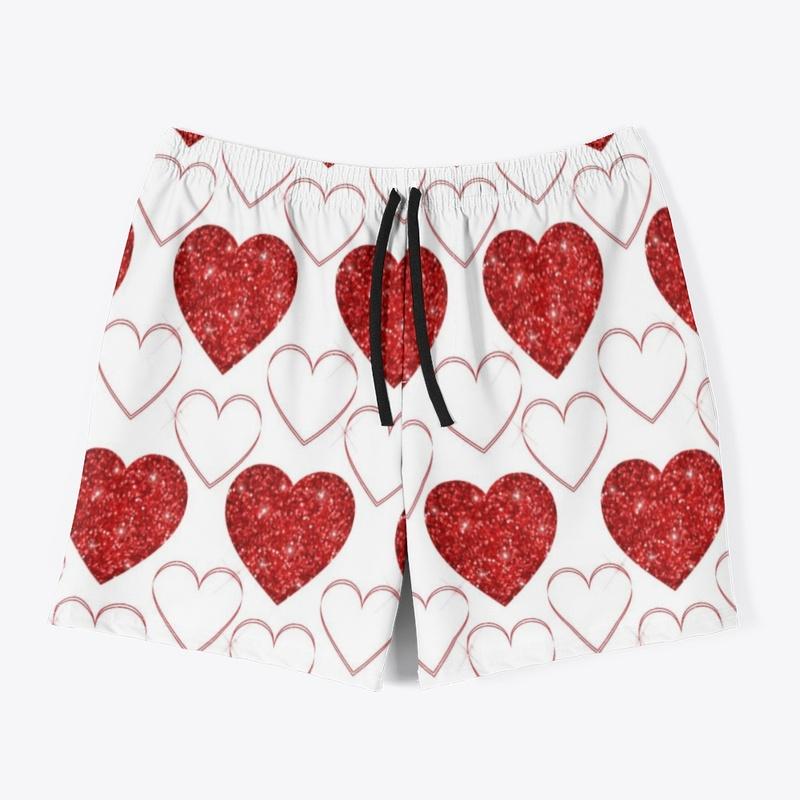 Red & white Heart Pattern