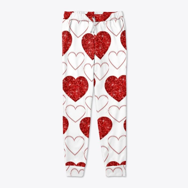 Red & white Heart Pattern